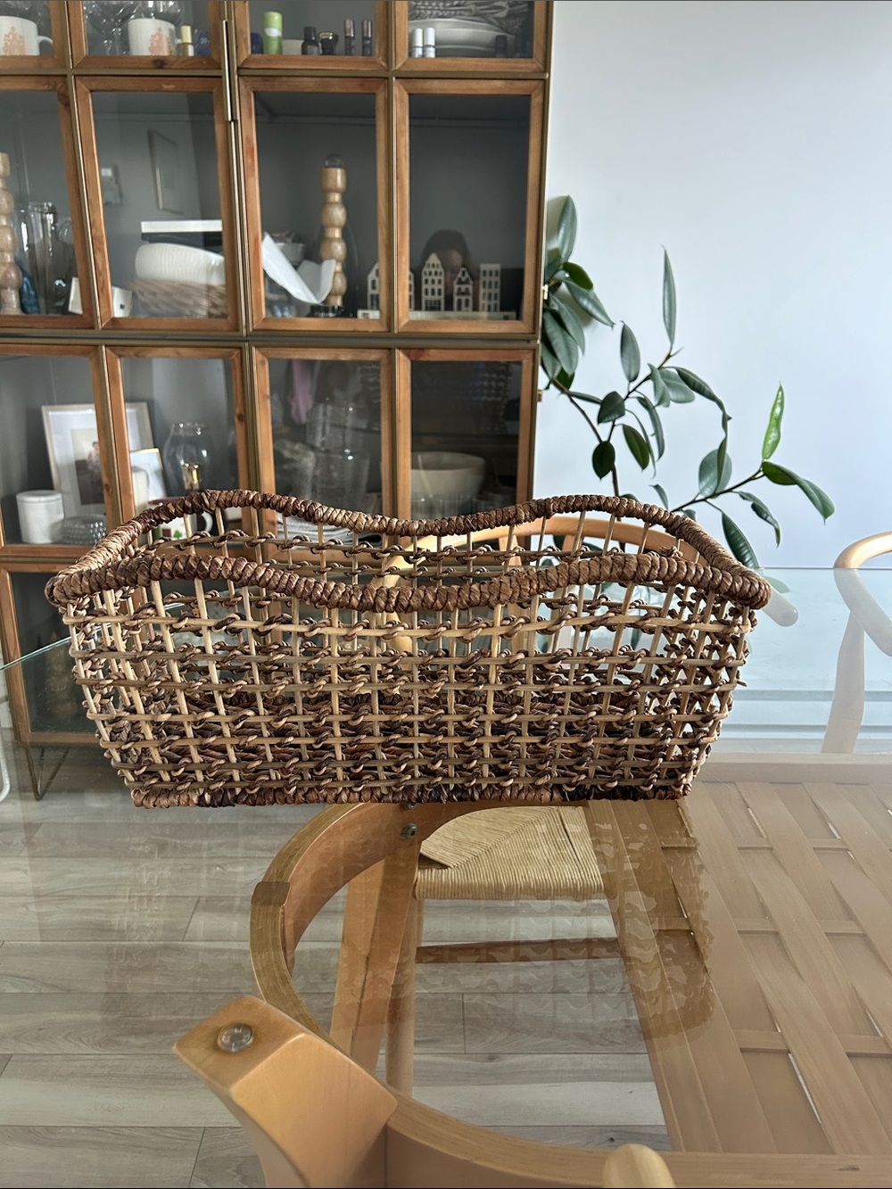 Woven wicker Seagrass Decorative Basket - Natural Brown